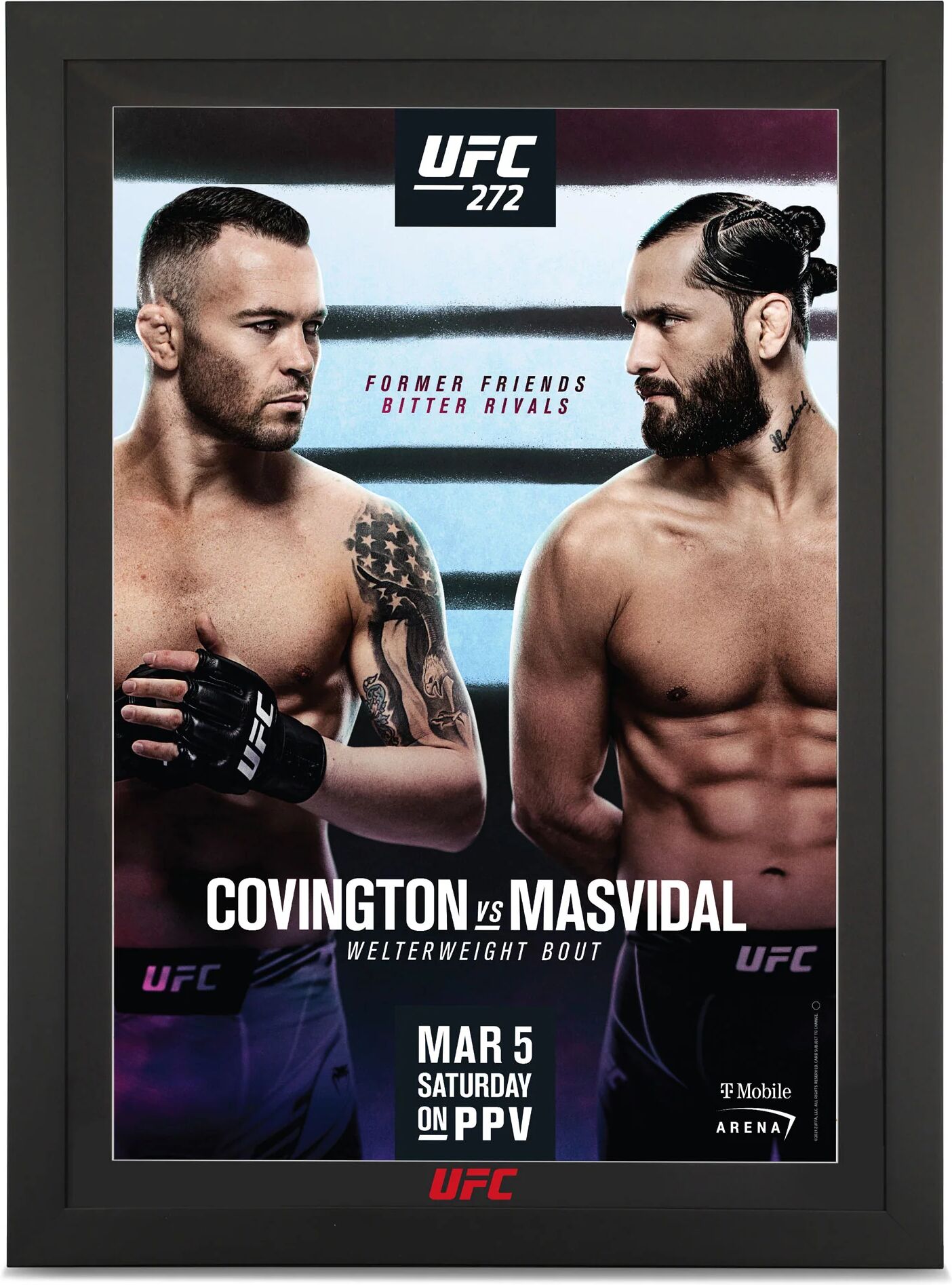 UFC Collectibles UFC 272: Covingon Vs Masvidal Autographed Poster