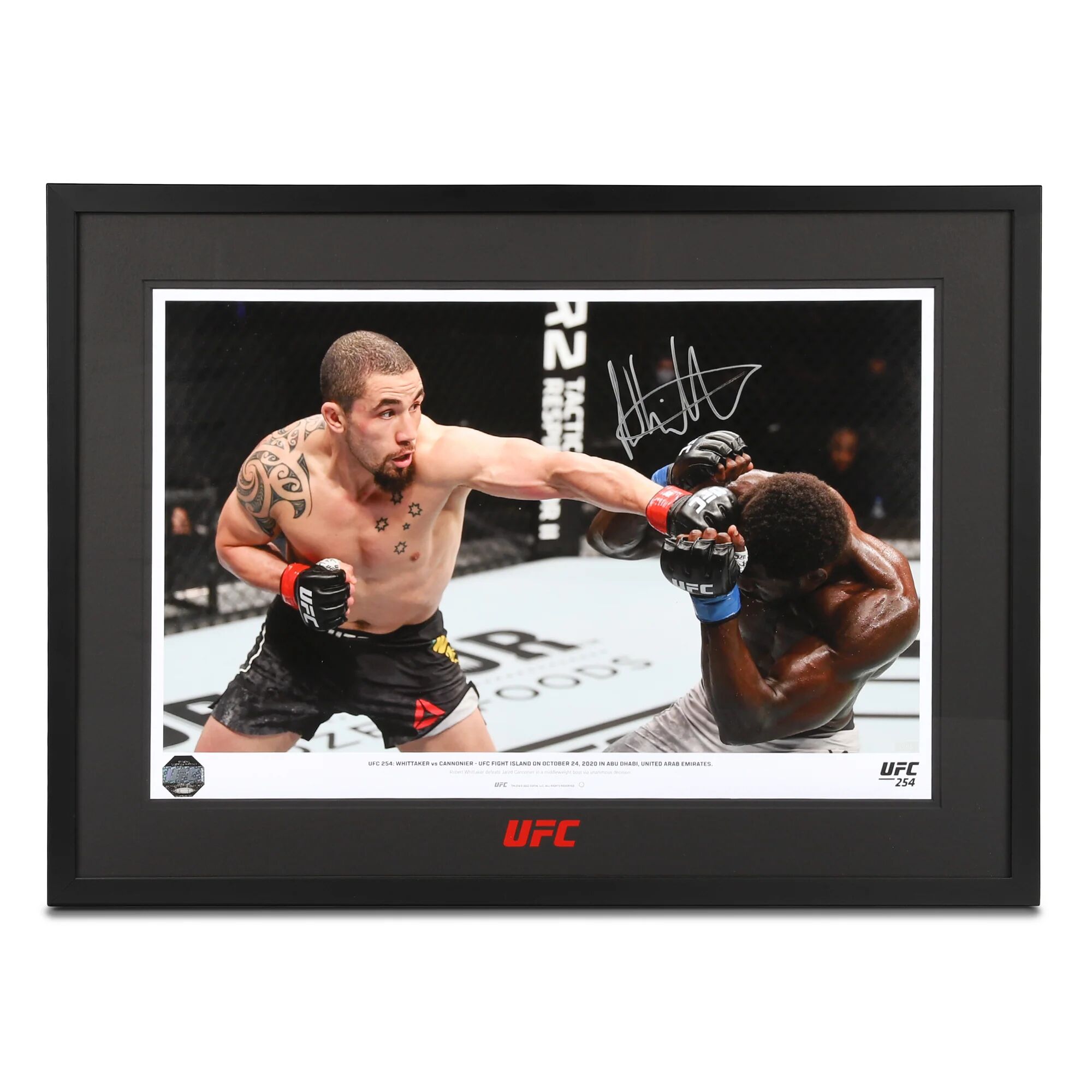 UFC Collectibles Robert Whittaker Signed Photo UFC 254