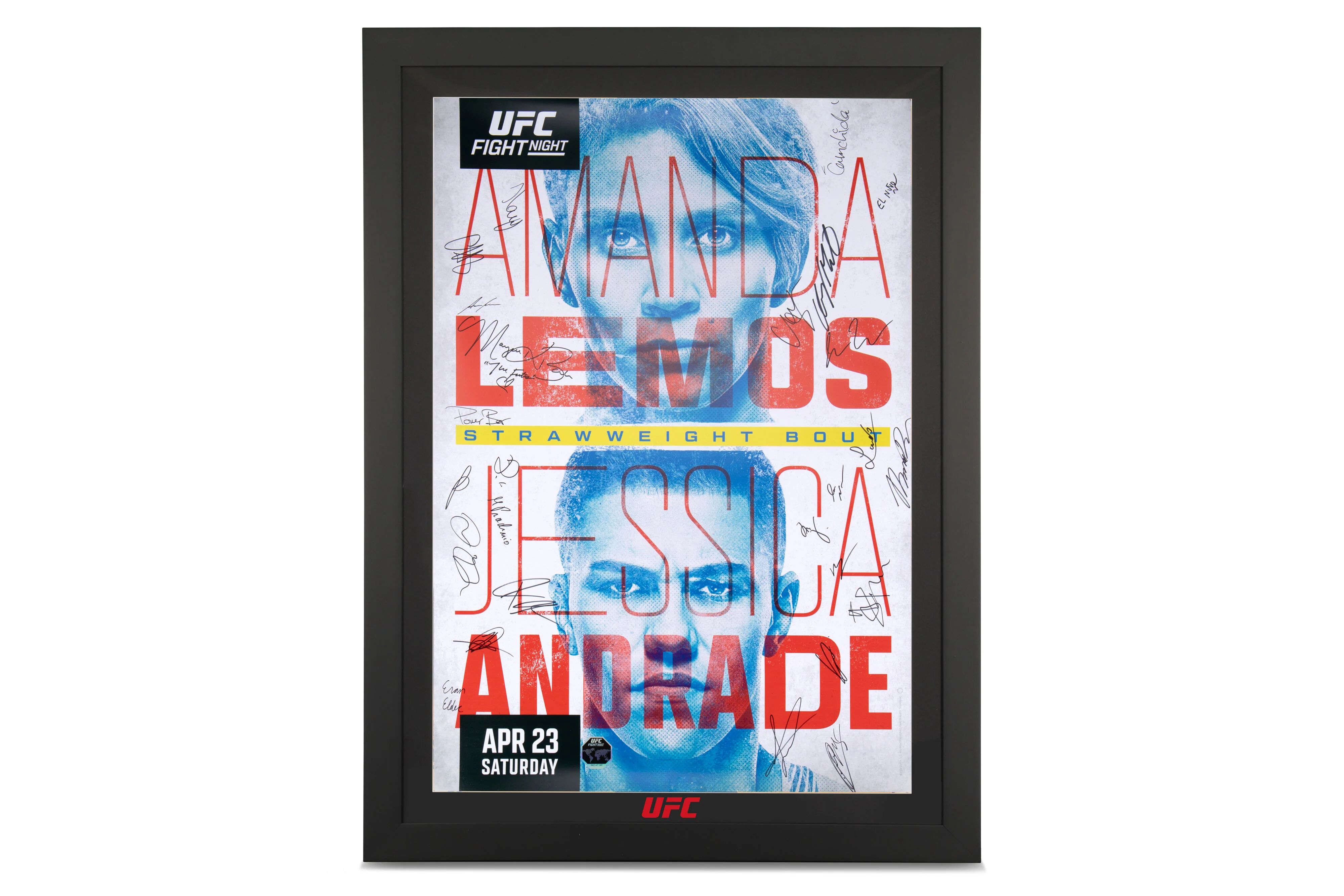 UFC Collectibles UFC Fight Night: Lemos vs Andrade Autographed Event Poster