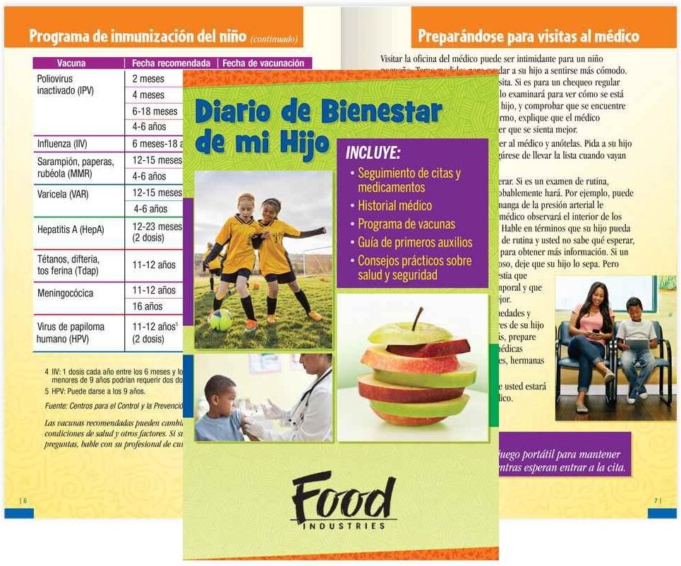 Positive Promotions 25 My Child's Complete Health Organizers (Spanish Version) - Personalization Available