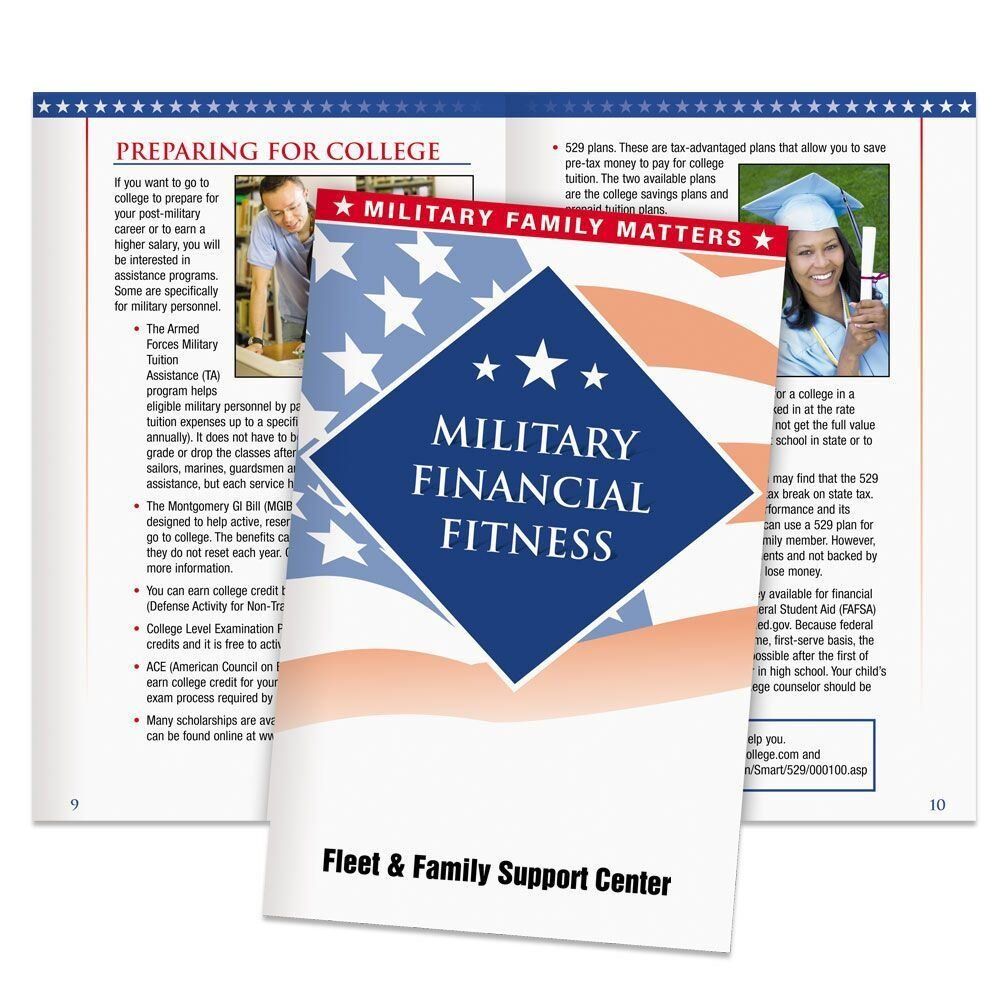 Positive Promotions 100 Military Financial Fitness Books - Personalization Available
