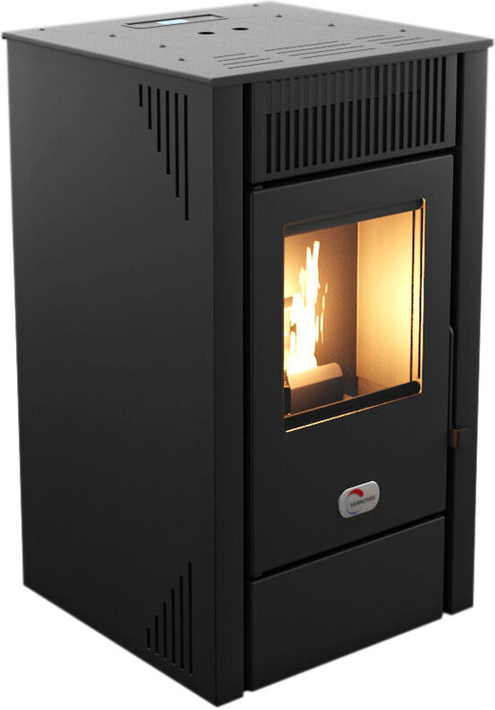 PUNTO FUOCO Poêle à granulés air Anita 9 kW Noir Sannover