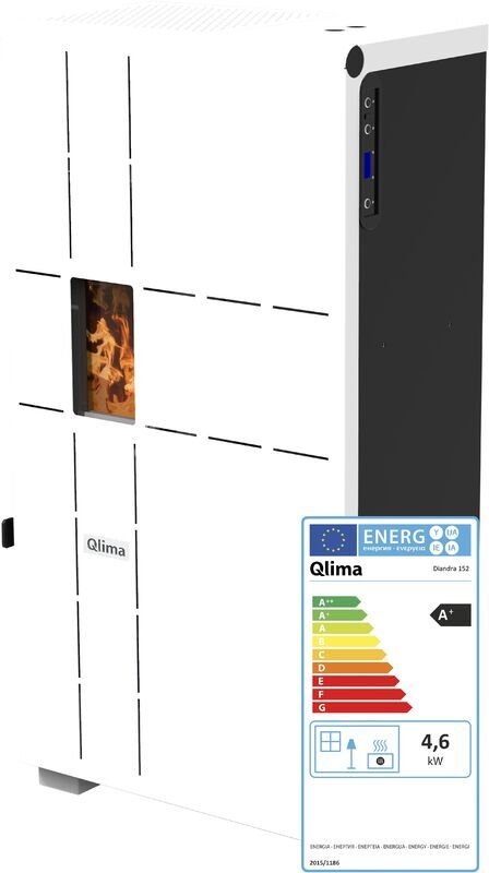 PVG FRANCE Qlima - Poele à granulés de bois noir DIANDRA 152- 4620W