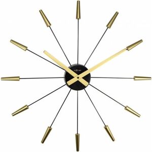 NEXTIME Wanduhr goldfarben