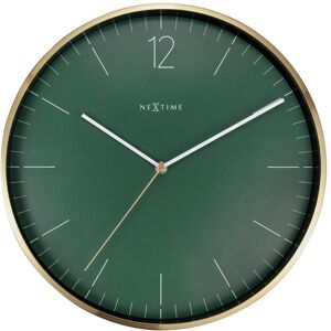 NEXTIME Wanduhr goldfarben