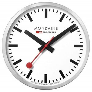 MONDAINE Wanduhr »Wanduhr Aluminium 25cm« silberfarben