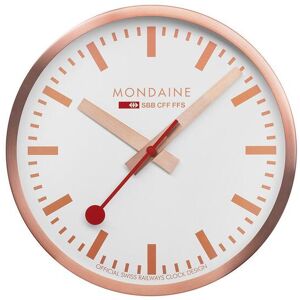 MONDAINE Wanduhr »Wanduhr kupfer 25cm« silberfarben