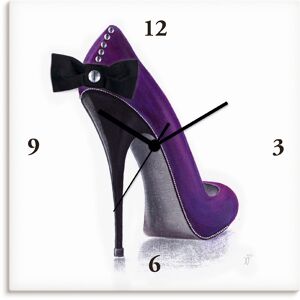 Artland Wanduhr »Damenschuh - Violettes Modell«, wahlweise mit Quarz- oder... lila Größe