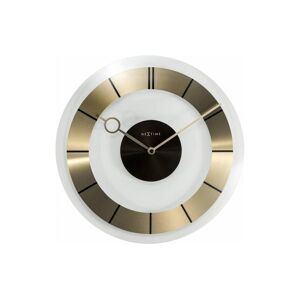 NEXTIME Wanduhr goldfarben Größe