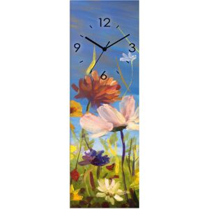 Artland Wanduhr »Glasuhr Wildblumenwiese«, wahlweise mit Quarz- oder... bunt Größe