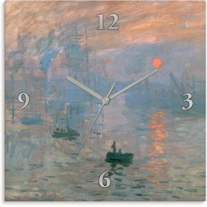 Artland Wanduhr »Impression (Sonnenaufgang). 1872«, wahlweise mit Quarz- oder... blau Größe