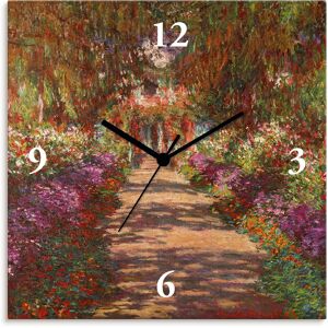 Artland Wanduhr »Weg in Monets Garten in Giverny. 1902«, wahlweise mit Quarz-... bunt Größe