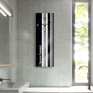 Bruno Banani Wanduhr »Stripes auf Glas«, analog, 20 cm schwarz Größe
