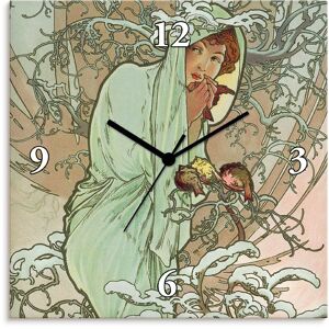 Artland Wanduhr »Hiver (Winter), 1896«, wahlweise mit Quarz- oder... grün Größe