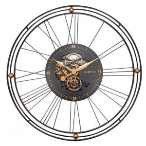 NeXtime Wanduhr Wire Gear Clock 90.5cm Durchmesser - Gold