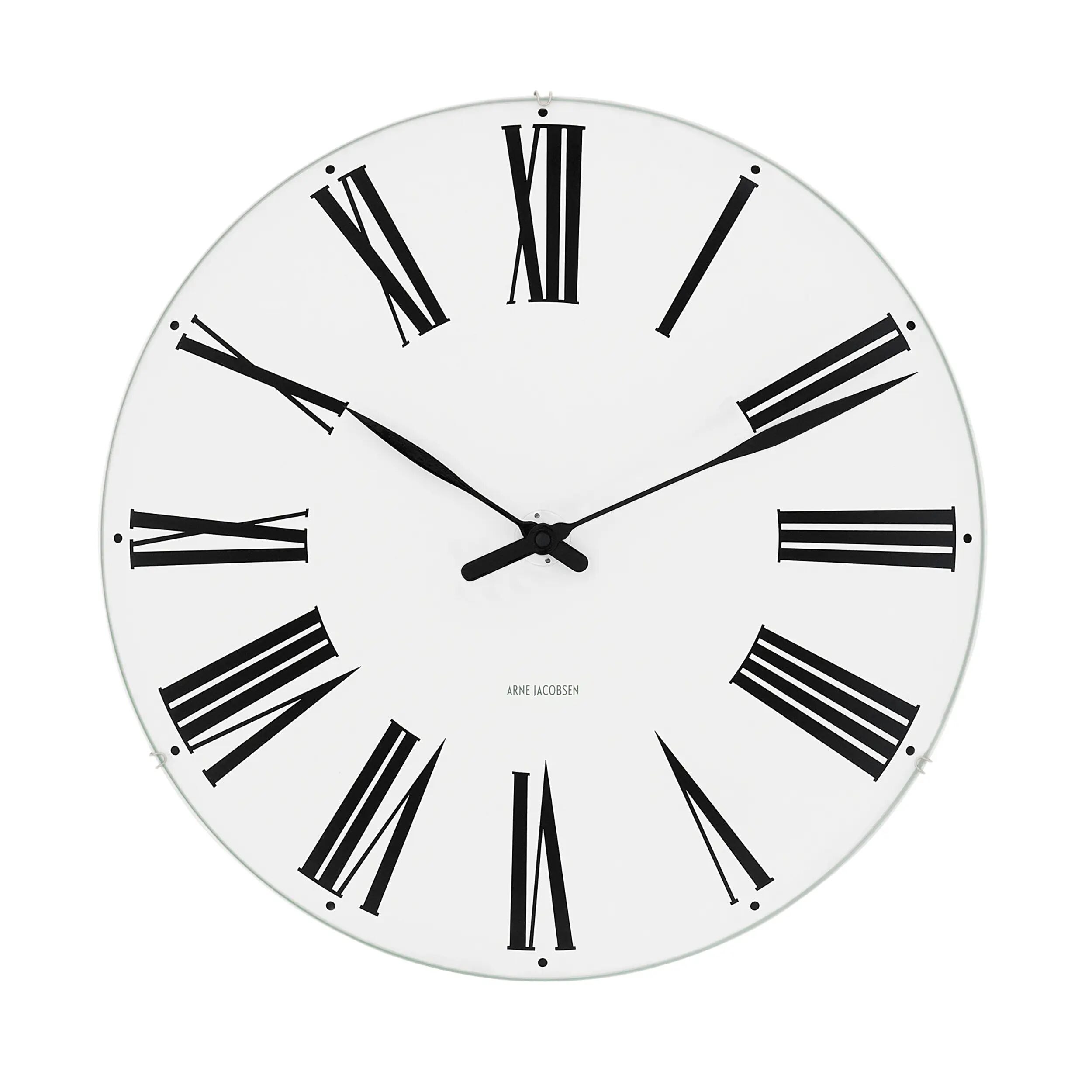Rosendahl Timepieces Arne Jacobsen Wanduhr Roman  weiss