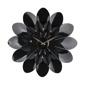 Karlsson Wanduhr Flower - Schwarz - Ø60cm