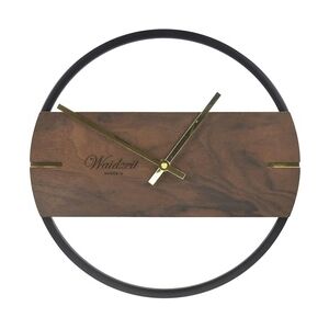 Waidzeit Austria Waidzeit Wanduhr NOVUM Premium Holz mit Metallrahmen 30cm