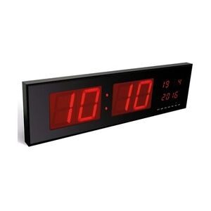 Perel LED-Wanduhr 83x23 cm Schwarz