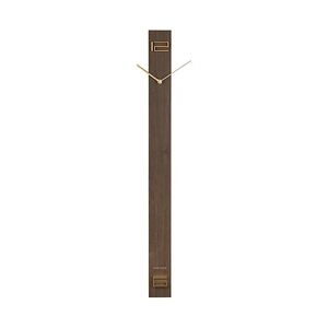 Karlsson Wanduhr Discreet Long - Dunkles Holz - 90x7,7cm