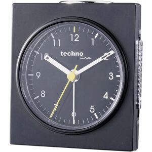 Model q schwarz Quarz Wecker Schwarz (matt) Alarmzeiten 1 - Techno Line