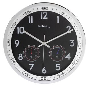 Wt 7981 Quarz Wanduhr 300 mm x 5 cm Chrom - Techno Line