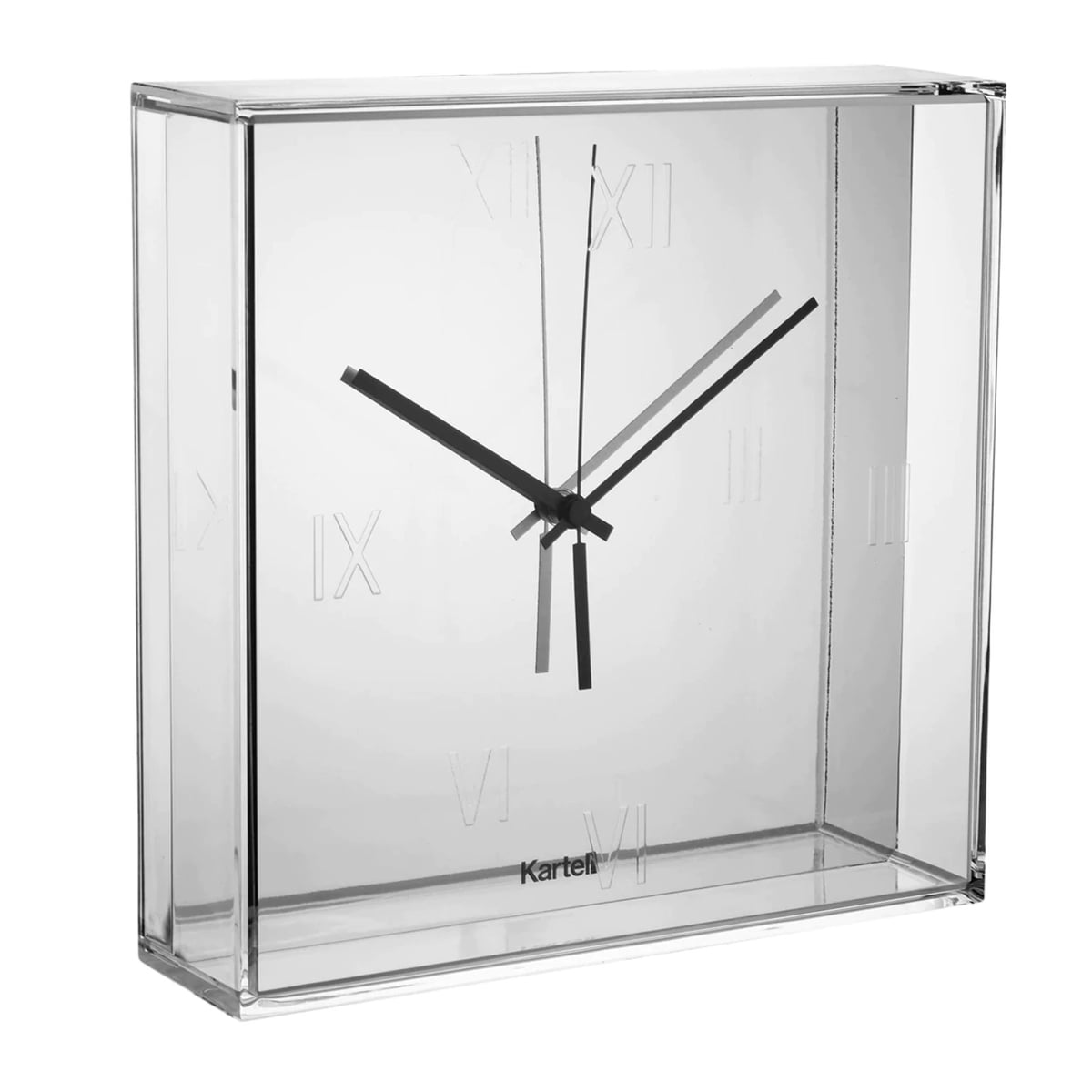 Kartell - Tic & Tac Wanduhr, verchromt