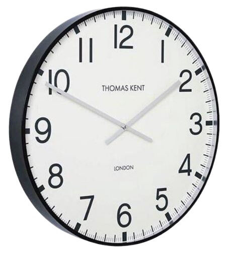 Thomas Kent wanduhr Clocksmith 53 cm Stahl weiß/schwarz