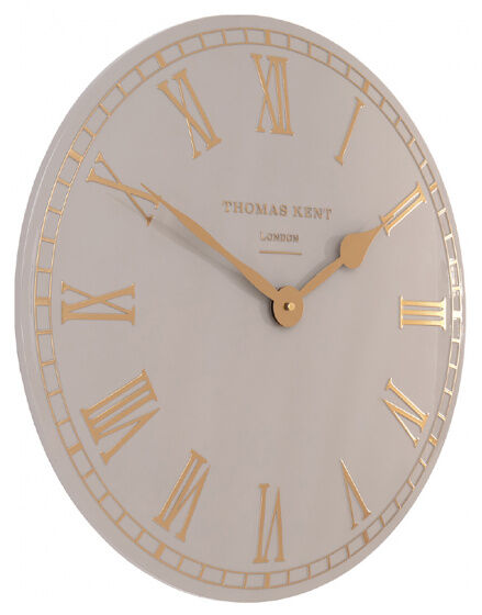 Thomas Kent wanduhr Oxford 51 x 2 cm Stahl hellgrau