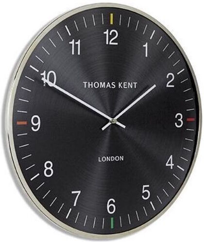 Thomas Kent wanduhr Oyster 65 cm Stahl aubergine/silber