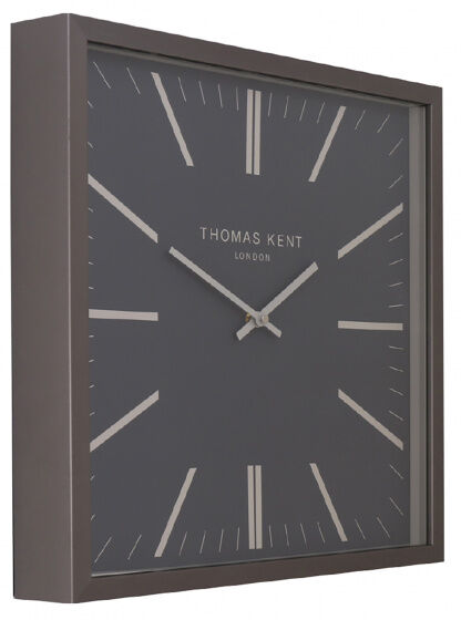 Thomas Kent wanduhr Smithfield 60 x 6 cm Stahl anthrazit/grau