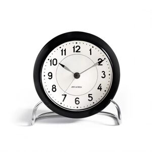 Arne Jacobsen Clocks Arne Jacobsen Station Bordur Ø: 11 cm - Sort/Hvid