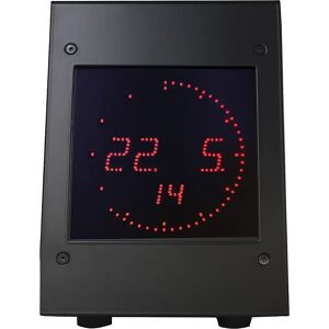 kaiserkraft Reloj de mesa LED, H x A x P 190 x 130 x 140 mm, negro