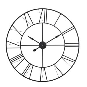 Maisons du Monde Reloj de metal negro D. 105