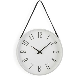 Versa Home Reloj de pared metal blanco