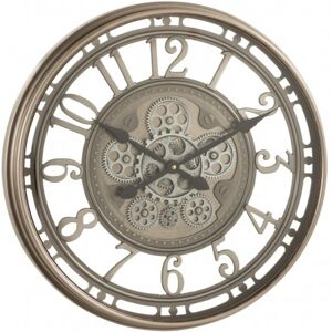 LANADECO Reloj de metal bronce de 53x8x53 cm