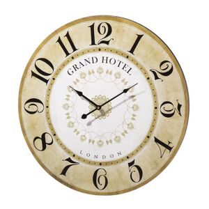 LOLAhome Reloj redondo dorado de madera de Ø 60 cm