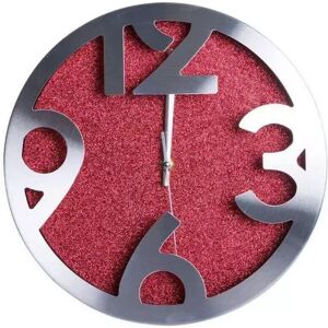 RegalosMiguel Reloj de Pared Shiny Rojo Grande 30 cm