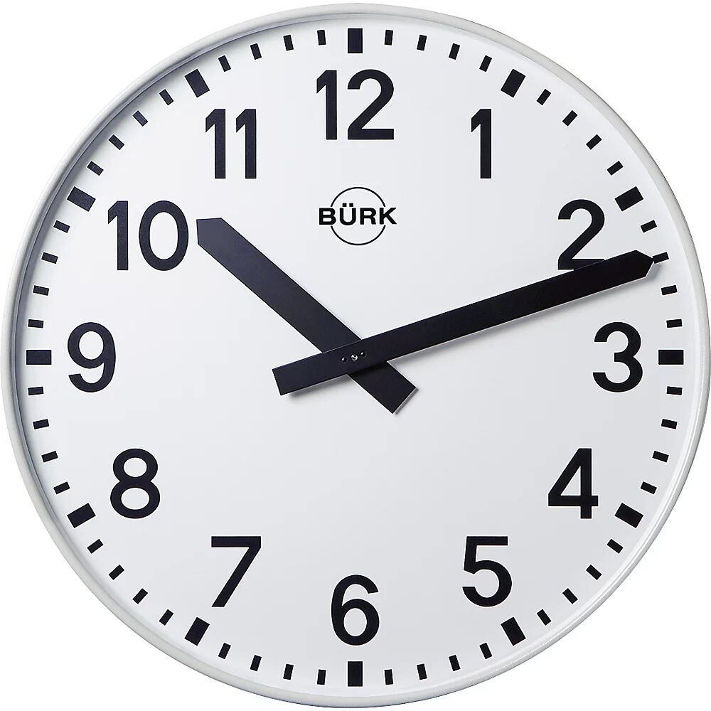 kaiserkraft Reloj de pared, Ø 500 mm, mecanismo de relojería de cuarzo, con números