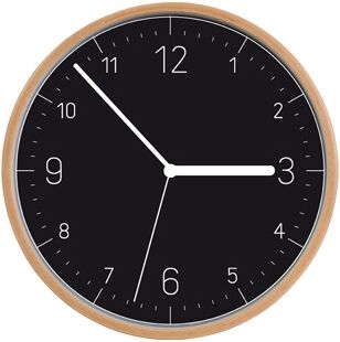 Tescoma reloj de pared FANCY HOME, madera, negro