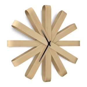 Umbra - Ribbonwood Horloge murale, hetre naturel