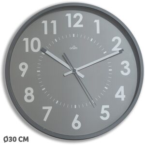 Orium Horloge murale à quartz diamètre 30 cm - grise Blanc