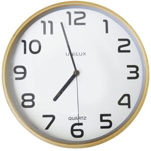 Unilux Pendule quartz Unilux baltic diamètre 31,5 cm hêtre / blanc