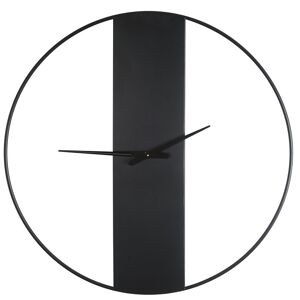 Maisons du Monde Horloge murale en métal noir D100