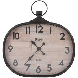 Maisons du Monde Horloge murale gousset en metal 60x64