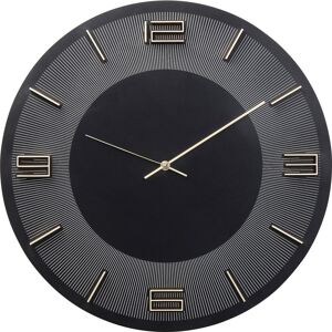 Kare Design Horloge noire et dorée D49