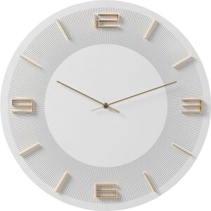 Kare Design Horloge blanche et doree D49