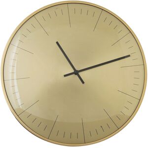 EMDE Horloge bombe dore fond dore en verre D 30cm