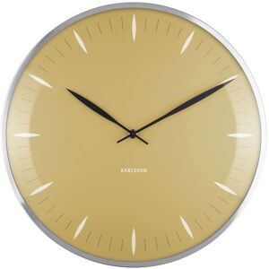 Karlsson Horloge mural d. 40 cm jaune moutarde