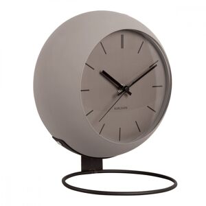 Present Time Horloge à poser globe métal gris
